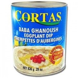 baba ghanoush - bababa ghanouj - caviar d'aubergines - cortas 820gr -