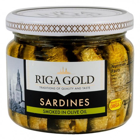 Sprats fumés de Riga 270gr à l' huile végétale