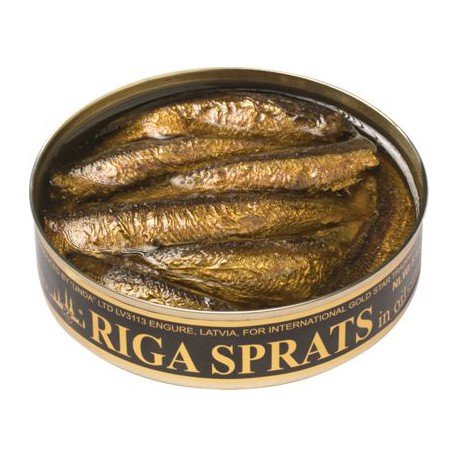 Sprats fumés de Riga  120gr à l' huile végétale
