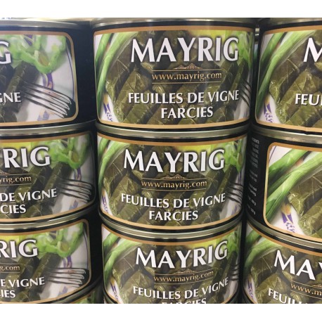 feuilles de vigne farcies au riz - sarma dolma  1/2  poids net : 410 gr