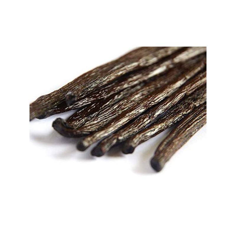 4 bâtons Vanille Bourbon Madagascar de 20 cm - charnus de 6 gr en moyenne