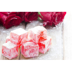 Cadeau loukoum à la rose de Noël - 200g