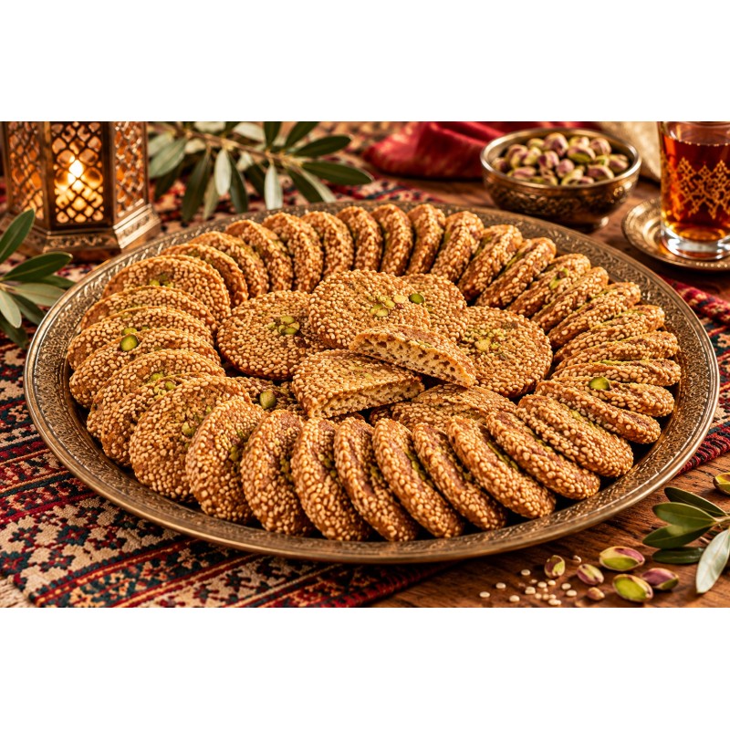 Biscuits libanais ou Syrien au sésame et à la pistache | Mayrig