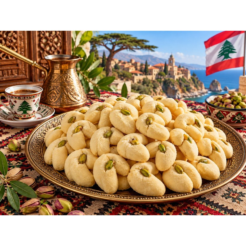 Ghraybeh libanais/syrien à la pistache – Biscuit traditionnel | Mayrig