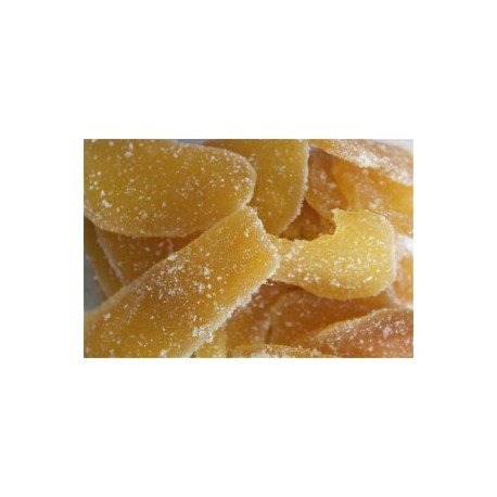 gingembre confit en petales - sac de 500 gr